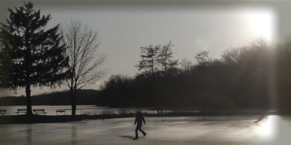 Skating on the Frozen Lake