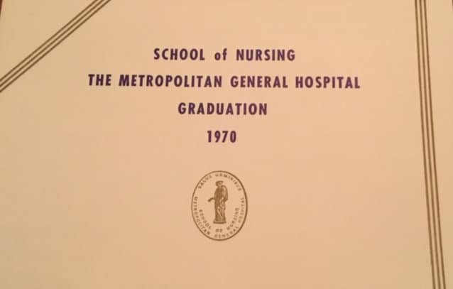 School of Nursing Graduation 1970