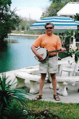 James Franklin McDonald with Banjo