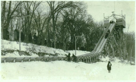 The Toboggan Slide in River Park, Winnipeg