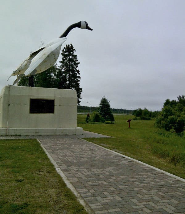 Big Goose statue in Wawa. 