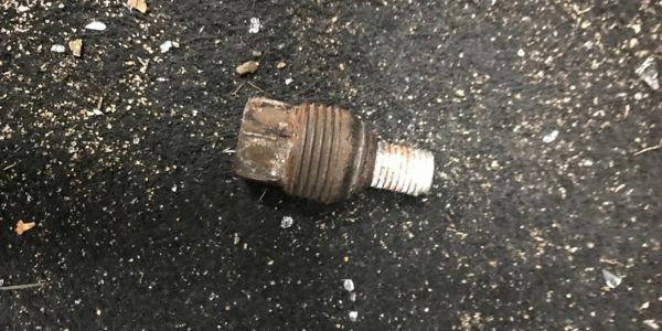 The bolt from the truck